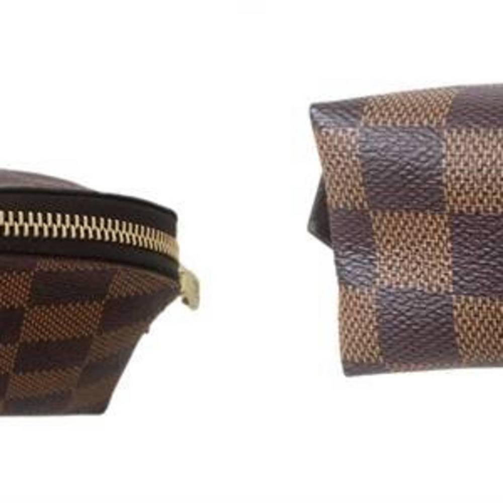 LOUIS VUITTON Brown Damier Pochette Pouch - Picture 4 of 9
